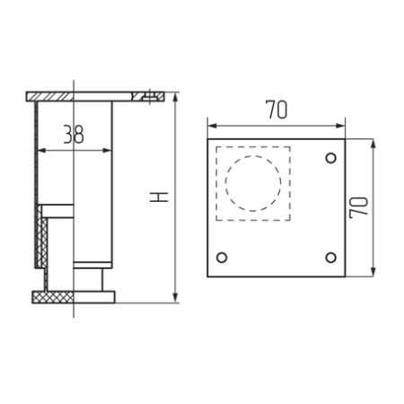 Ножки Aquaton 1A280803SD000