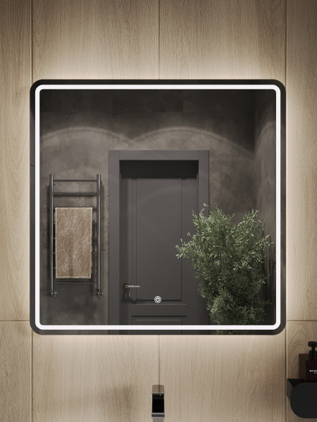 Зеркало с LED подсветкой и сенсорной кнопкой Orange Nature ON-80ZE