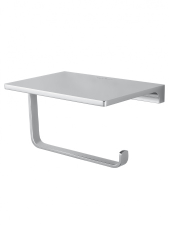 Держатель для туалетной бумаги с полкой WONZON & WOGHAND ECLIPSE, хром WW-9126-CR