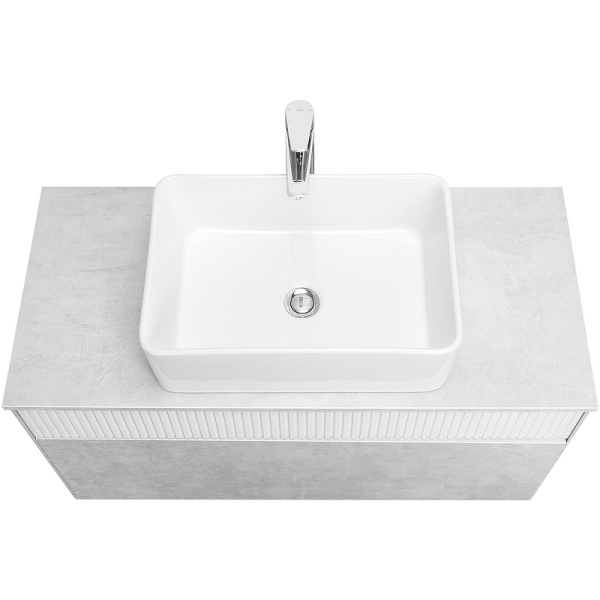 Тумба с раковиной Aquaton Марбл 100 слэйт 1A2763K1MH4C0