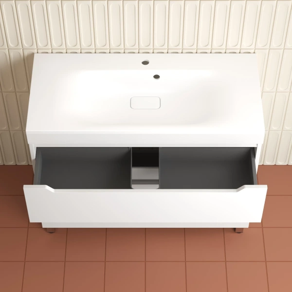 Тумба напольная без раковины 100 см Style Line Остин ЛС-00002399 белый матовый