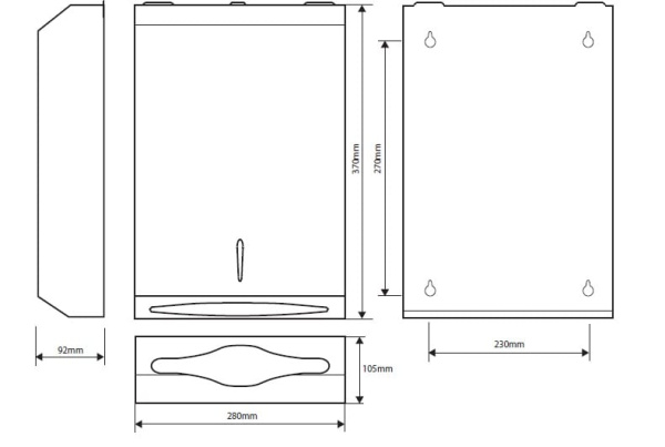 Диспенсер для бумажных полотенец Bemeta Hotel Bemeta 113103045