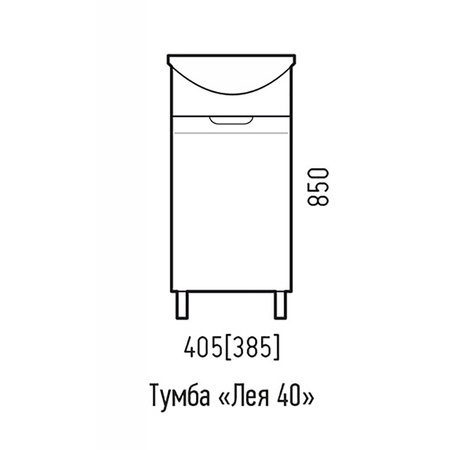Тумба напольная Corozo Лея 45 SD-00001490