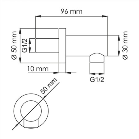 Подключение шланга WasserKRAFT Mindel A147