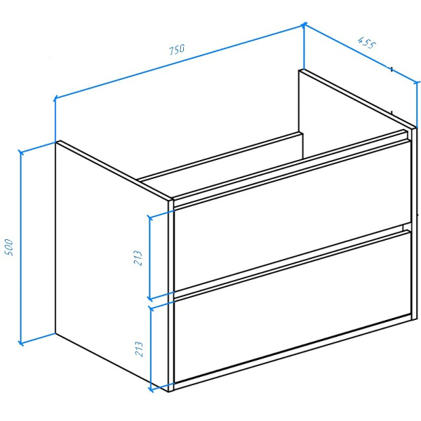 Тумба под раковину Bellezza Лоренцо 80 4639113270473