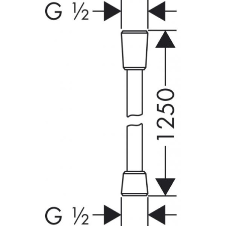 Душевой шланг Hansgrohe Comfortflex 28167000