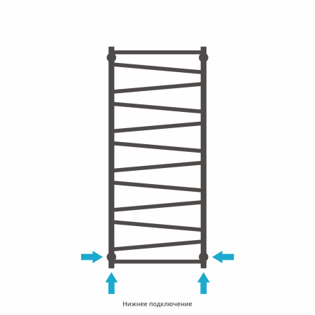 Полотенцесушитель Водяной Сунержа Сирокко (120х50) Золото 03-0253-1250