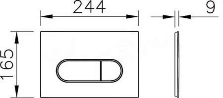 Клавиша смыва Vitra Root Round 740-2224