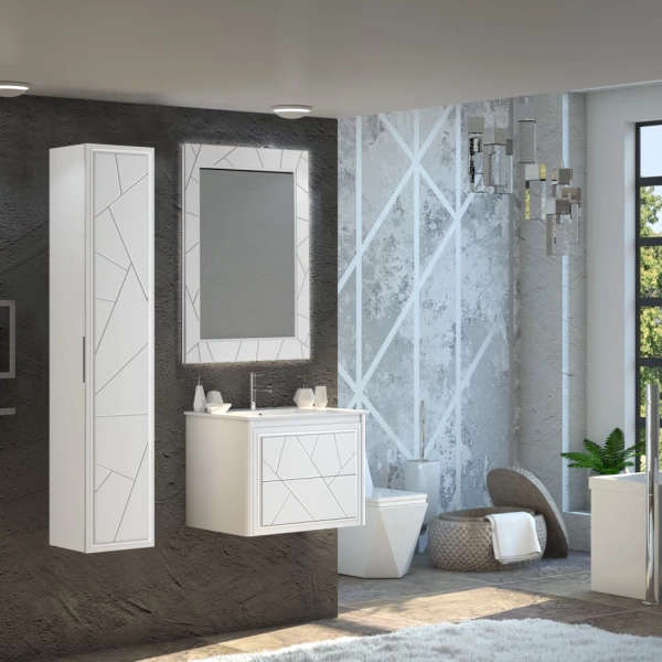 Пенал Opadiris Луиджи универсальный, цвет белый матовый 00-00002268