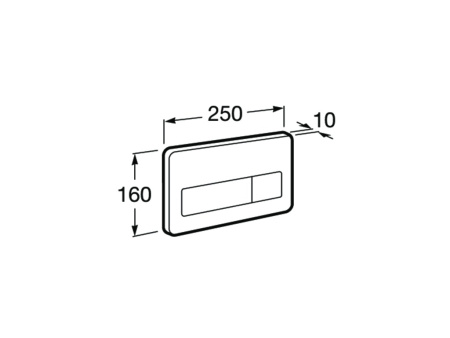 Панель смыва для инсталляции Roca электронная PL-3 890097300
