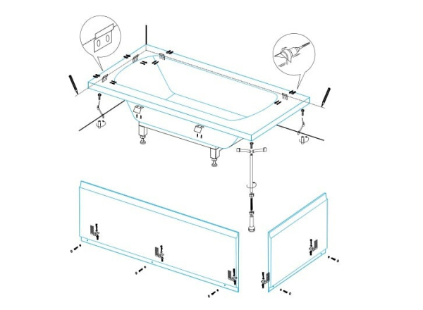 Универсальный установочный комплект CEZARES CZR-SCR-FIX-KIT