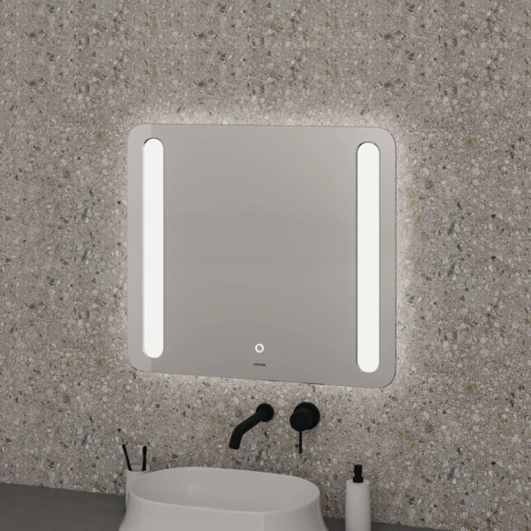 Зеркало (80х70) Grossman Lara 138070 LED с сенсорным выключателем и гравировкой