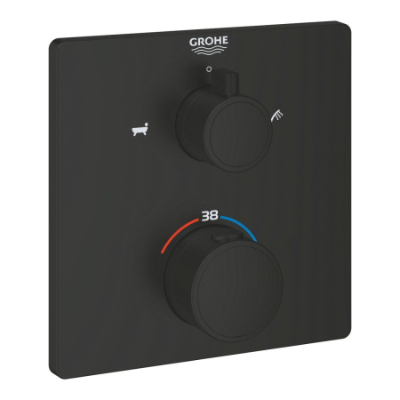 Термостат для ванны GROHE Grohtherm 1022112430 (черный матовый)