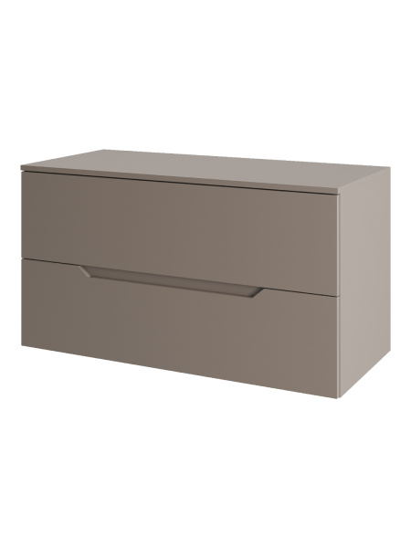 Тумба без раковины подвесная 100 столешница МДФ Orange Line Li-100TuLMDF матовый латте