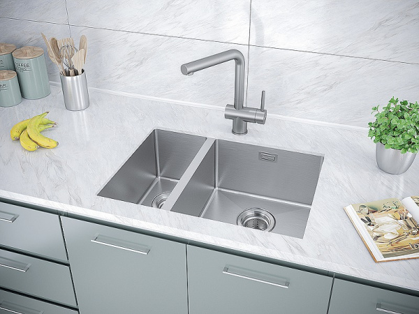 Кухонная мойка Paulmark Annex PM545944-BSR брашированная нерж.сталь правая