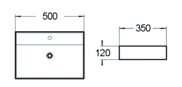 Раковина подвесная (51х35) SantiLine SL-1001