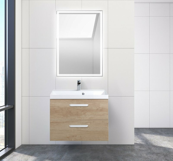 База под раковину подвесная BelBagno AURORA-700-2C-SO-RNN Rovere Nebrasca Nature