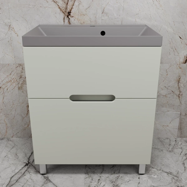 Тумба напольная без раковины 70 см Style Line Матис ЛС-00002435 оливковый матовый