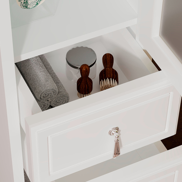 Пенал Opadiris Риспекто 30, цвет белый матовый, правый, 00-00005833