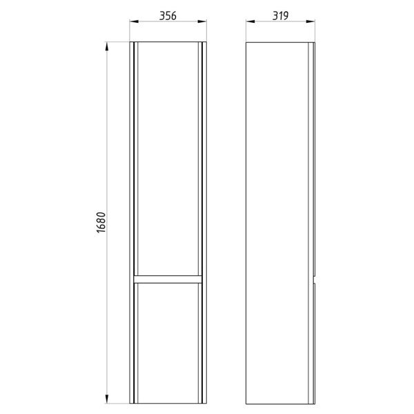 Пенал ASB-Mebel Бьянка 35 подвесной (80151)