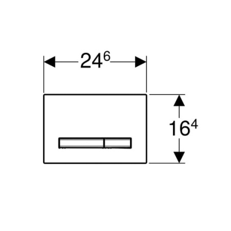 Клавиша смыва Geberit Sigma 115.788.DW.2