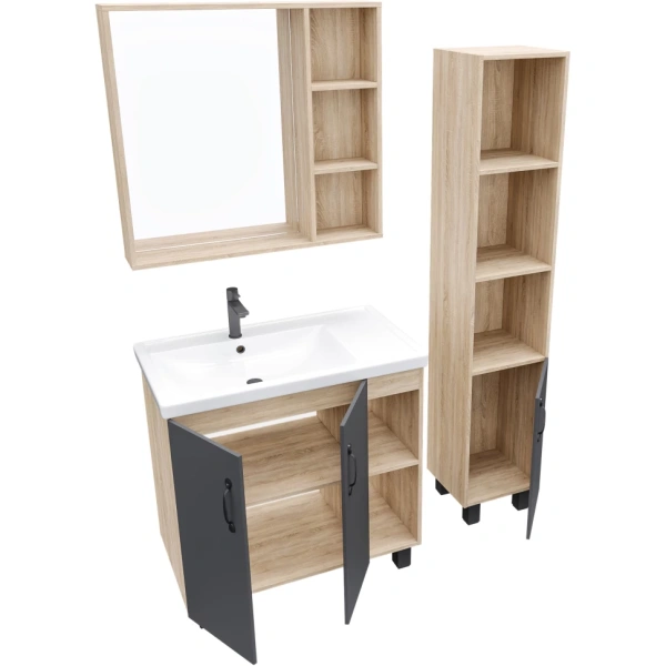 Зеркало (82х77) Grossman Флай 208001 универсальное дуб сонома