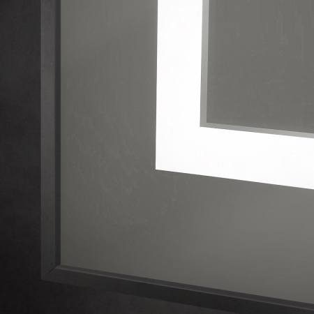 Зеркало (120х80) BelBagno Kraft  SPC-KRAFT-1200-800-SENS-NERO с подсветкой