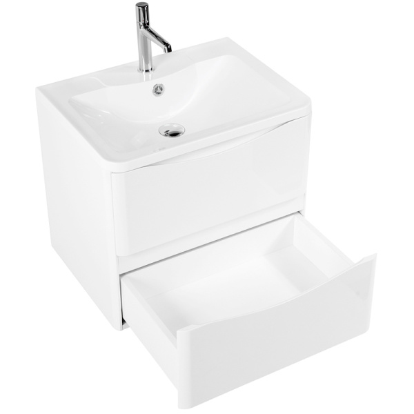 База под раковину BelBagno ACQUA-700-2C-SO-BL подвесная Bianco Lucido