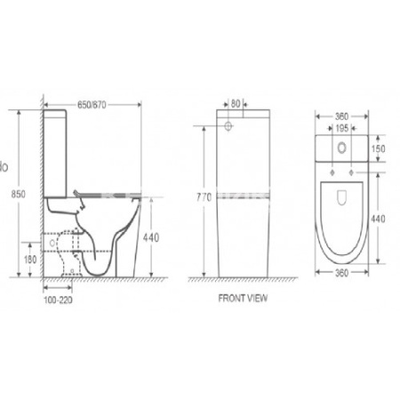 Унитаз-компакт Koller Pool Orion с сиденьем soft close OR-0650-RC-C + OR-0650-RC-T