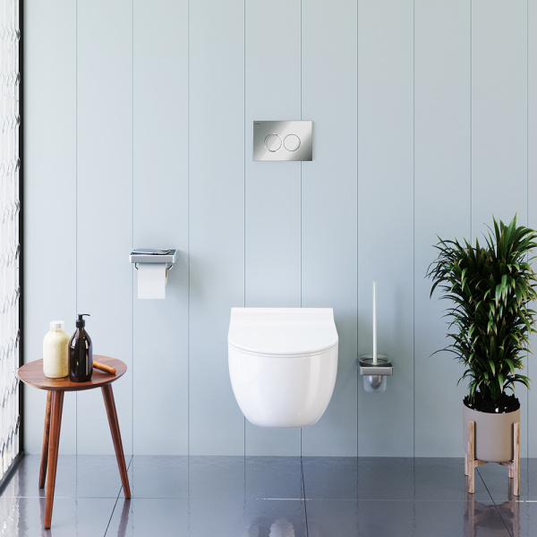 Подвесной унитаз безободковый с сиденьем микролифт Damixa Scandinavian Pure DX36C1701SC