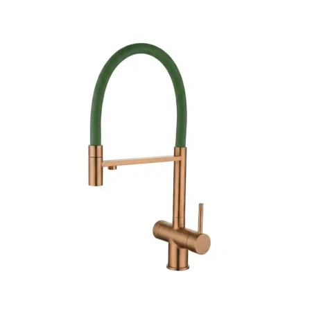 Смеситель для кухни EMAR ЕС - 7024GRN PVD Coppery