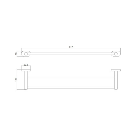 Полотенцедержатель Belz  B90509, вороненая сталь
