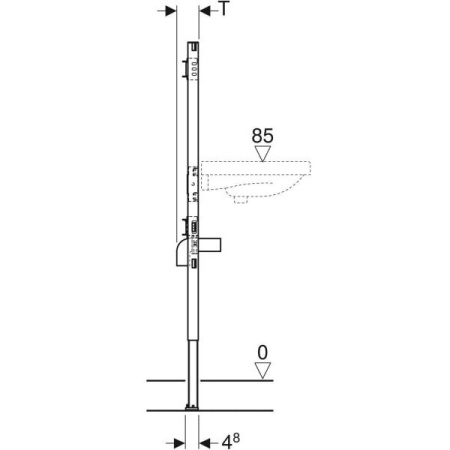 Инсталляция для раковины  Geberit Duofix 111.452.00.2