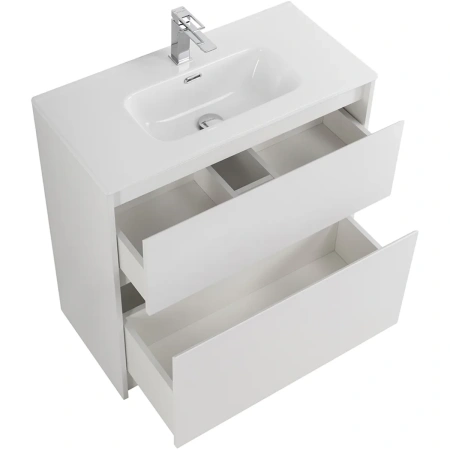 Тумба под раковину BelBagno Kraft 80 KRAFT39-800/390-2C-PIA-BO Bianco Opaco