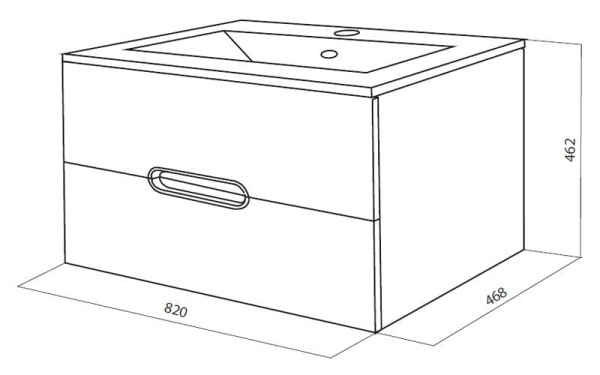 Тумба для ванной Am.Pm Spirit M70FHX0802WG33