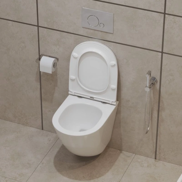 Унитаз подвесной безободковый BelBagno Senso-R BB046CH-TOR без сиденья