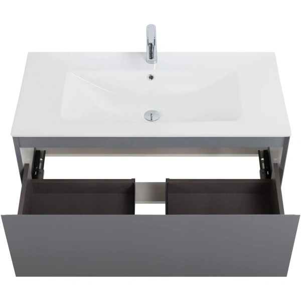 Тумба без раковины Art&Max Latina AM-Latina-1000-1C-SO-GM серый матовый