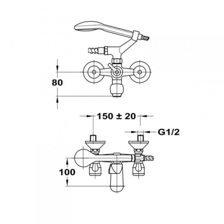Смеситель для ванны MOFEM EVROSZTAR NOVA 141-0094-00