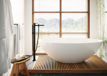 Держатель банных полотенец Hansgrohe AddStoris 41747670 черный матовый