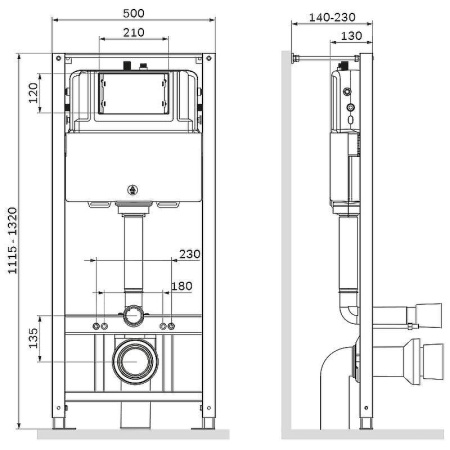 Комплект унитаза с инсталляцией Am.Pm Spirit V2.0 FlashClean IS47038.701700MB