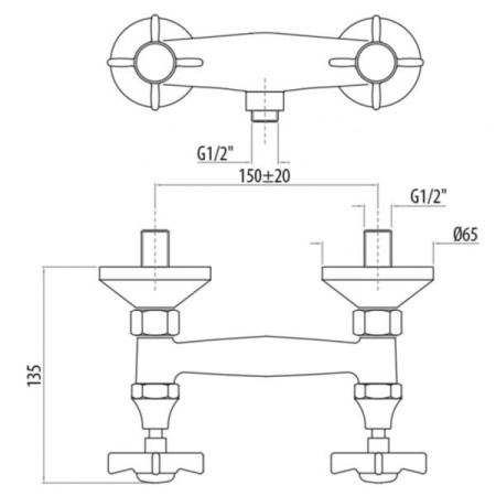 Смеситель для душа Tiffany World London TW1707517COcr