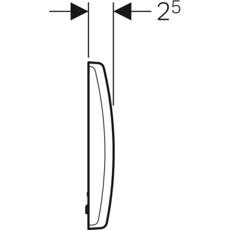 Кнопка смыва для писсуара Geberit Basic 115.804.11.5