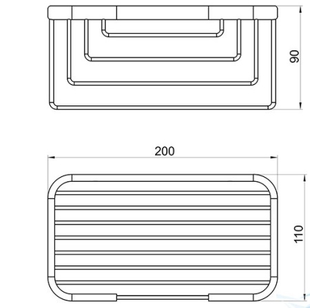 Полка для ванной Novaservis Metalia 6077.0