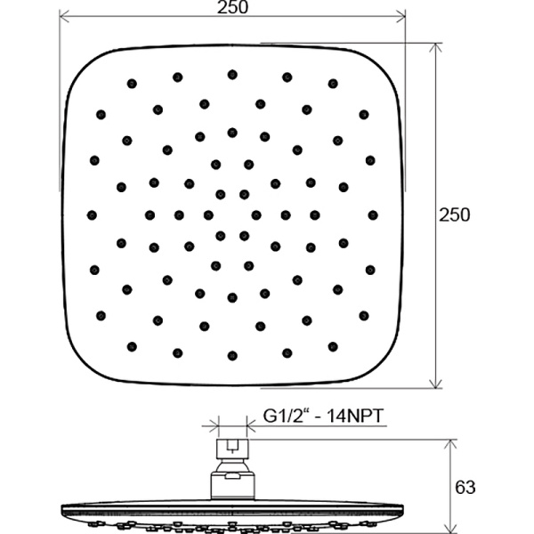 Верхний душ Ravak X07P574 Верхний душ Ravak X07P574