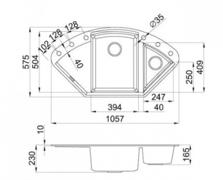 Мойка для кухни Omoikiri Sakaime 105C 4993124