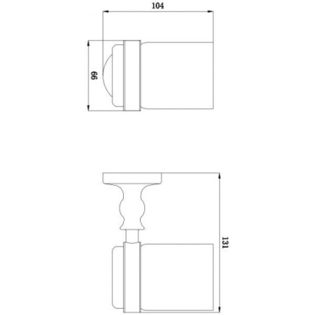 Подстаканник одинарный RUSH Crete CR35310