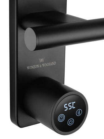 Полотенцесушитель электрический WONZON & WOGHAND NÜRNBERG, черный матовый WW-AL344-MB