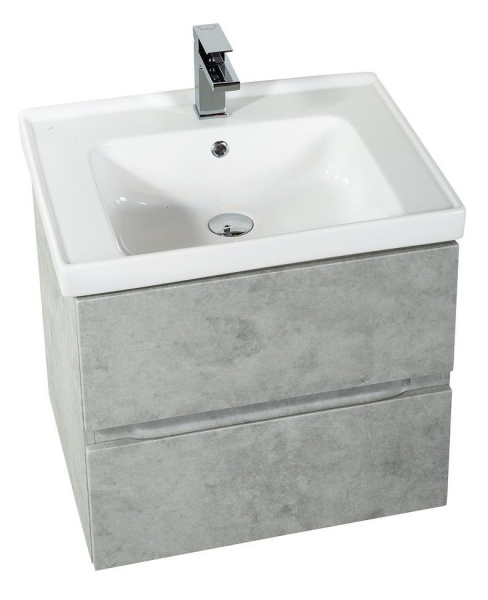 База под раковину напольная Art&max AM-Techno-600-2C-SO-LS935 Бетон лофт натуральный