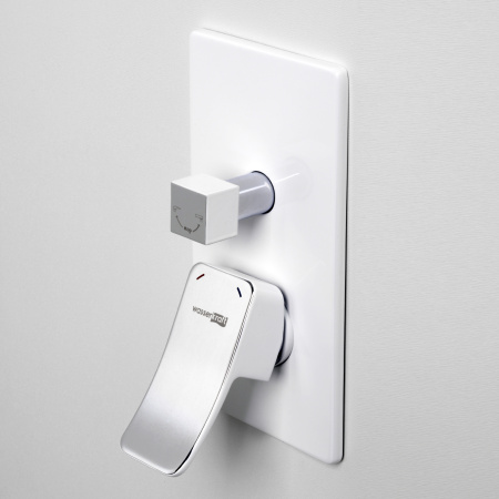 Смеситель для ванны  WasserKRAFT Aller 10641WHITE