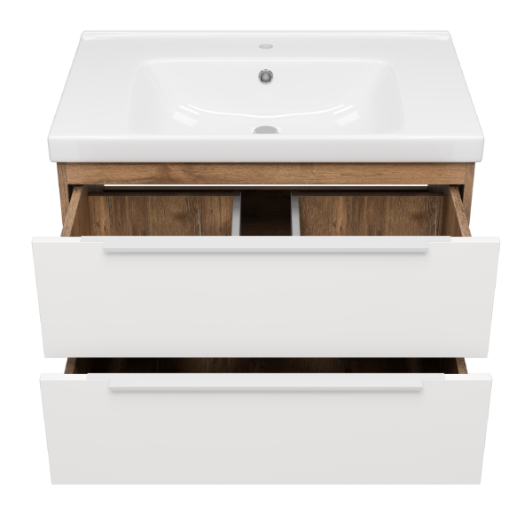 Тумба под раковину Misty Карат 80  П-Кар09080-01/19-2Я